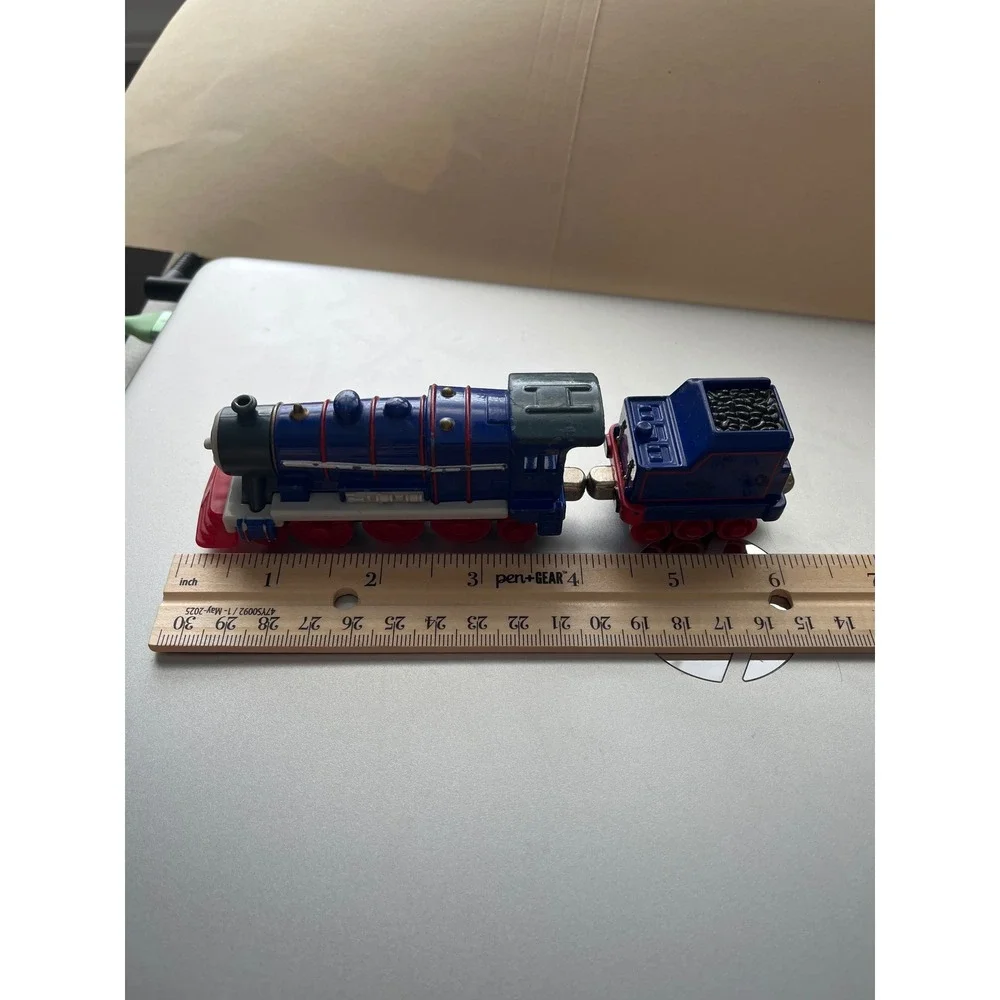 Thomas & Friends Take Along Hank Diecast Metal Engine /Tender Mattel 2009 Blue